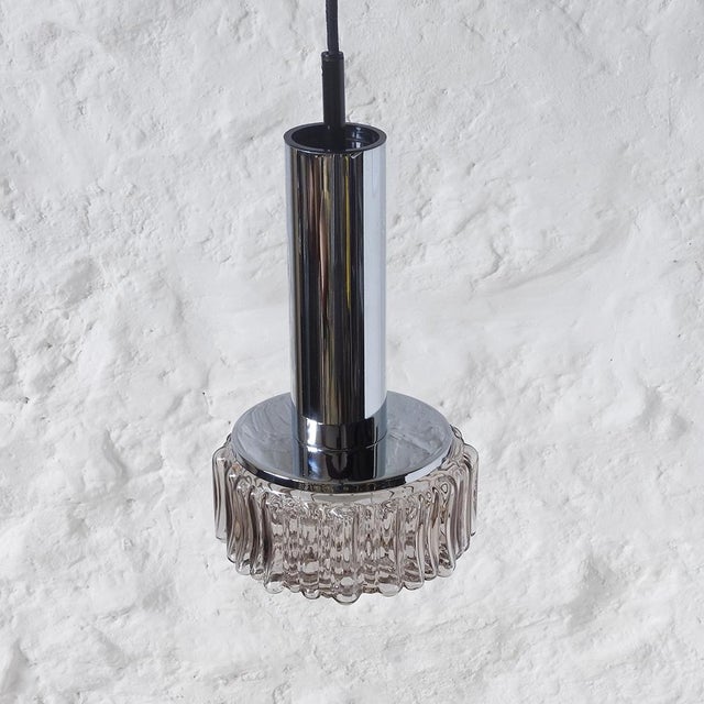 Silver Space Age P105 Pendant Lamp attributed to Staff Leuchten, Germany, 1970s For Sale - Image 8 of 14