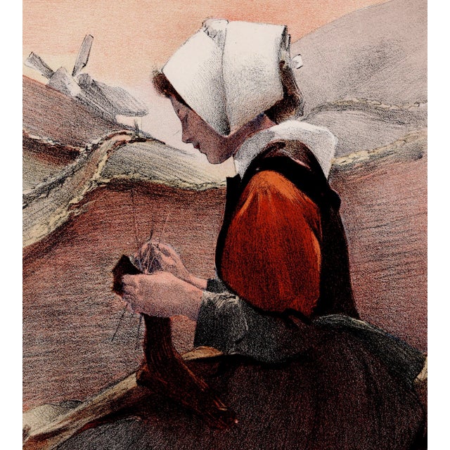 Jacques Wély, Fleur de Lande, 1897, Lithograph on Paper For Sale - Image 3 of 9
