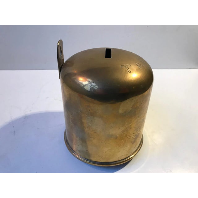 Israeli Brass Church Collection Box, 1920s For Sale - Image 3 of 8