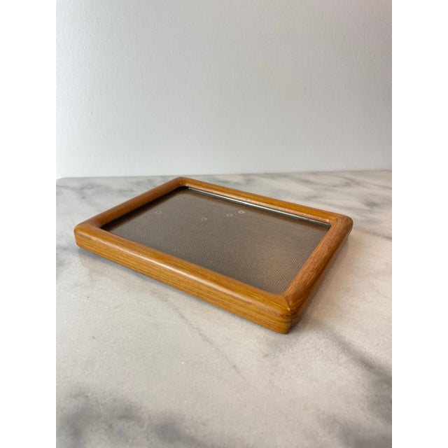 Mid-Century Modern Mid-Century Modern Solid Teak Picture Frame Danish Modern Wall or Tabletop Display For Sale - Image 3 of 7