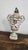 Rococo Circa 1900 Vienna-Style Porcelain Potpourri Urn With Applied Flowers, Putti & Blue Shield Mark For Sale - Image 3 of 18