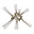 Vintage Brutalist Metal Wall Sculpture For Sale