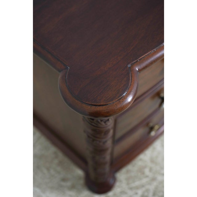 Wood Pair of Stickley Antiquities 3 Drawer Nightstands For Sale - Image 7 of 18