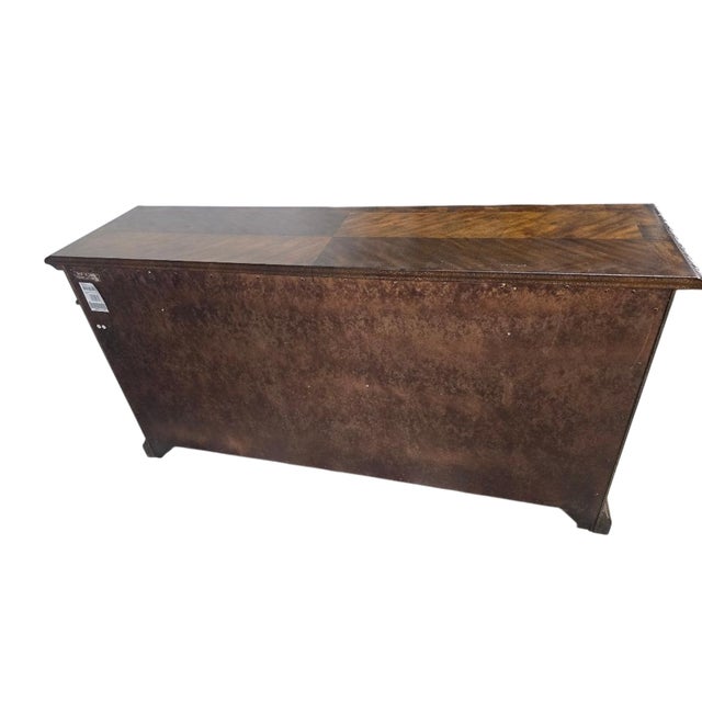 Traditional Late 20th Century Large Traditional Mahogany Sideboard Dresser Buffet For Sale - Image 3 of 9