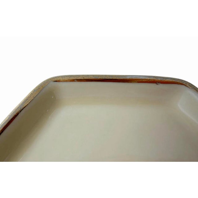 Mid-Century Modern Vintage Ritz Paris Hotel France Beige Porcelain Ashtray Dish For Sale - Image 3 of 11