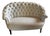 19th-Century French Napoleon III Tufted Curved Settee For Sale