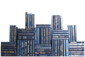Decorative Books - Navy Book Wall - Set of 75 Blue Books