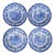 Spode Blue Room Collection Zoological Series Plates, Made in England - Set of 4 For Sale