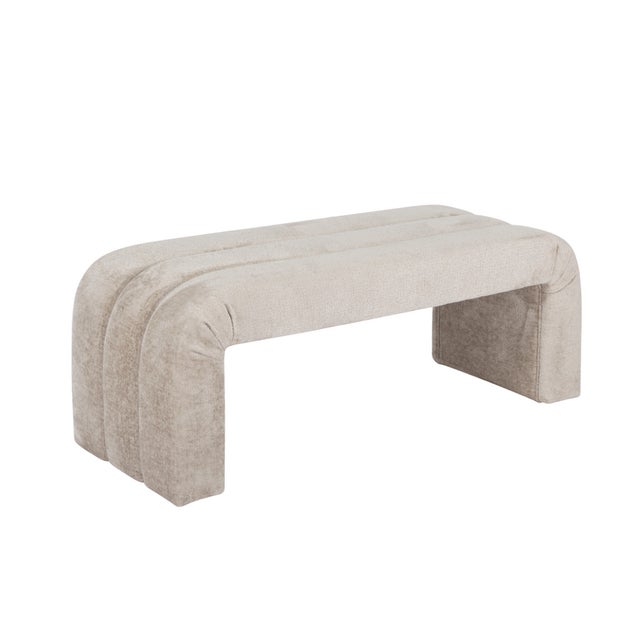 New special order item. Not vintage. Experience the ultimate comfort with our Mercer Channeled Performance Chenille Bench...