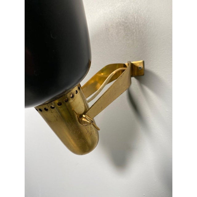 Mid-Century Modern Model 121 Wall Lamps by Gino Sarfatti for Arteluce, 1950, Set of 2 For Sale - Image 3 of 11