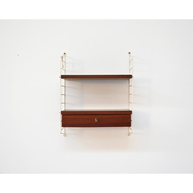 Wall Shelf with Drawer by BFB-Hyllan for String Design, 1950s For Sale - Image 10 of 10