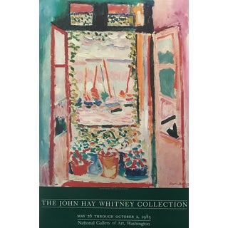 Oversize Original Matisse Exhibition Poster, Open Window, 1983 For Sale