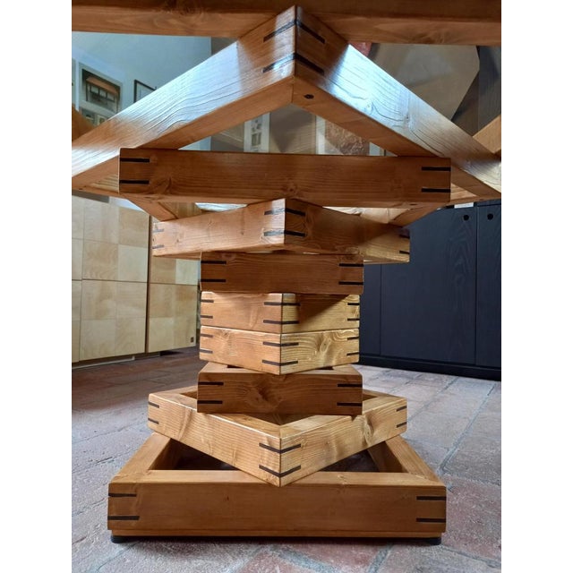 Brown Corinto Table by Ferdinando Meccani for Meccani Arredamenti, 1986 For Sale - Image 8 of 11