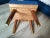 Brown Vintage Beech Stool, 1970s For Sale - Image 8 of 10