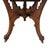 Antique Rj Horner Attr. Chip Carved Oak Table With Casters C1920 For Sale - Image 6 of 11