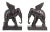 1980 Maitland Smith Bronze Elephant Candlesticks - A Pair For Sale