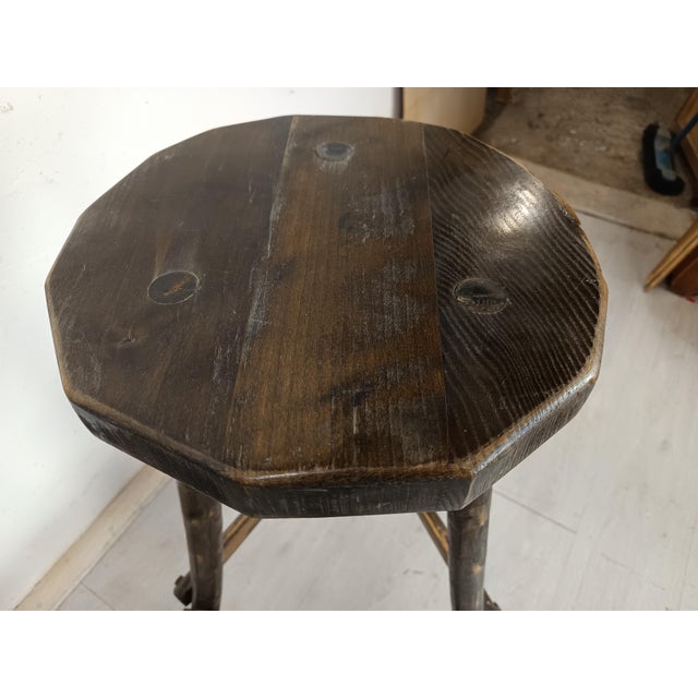 Brutalist Bar Stools, 1970s, Set of 4 For Sale - Image 16 of 17