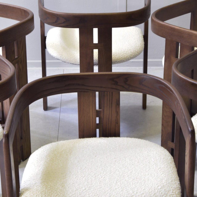 Brown Chairs in the style of Afra and Tobia Scarpa, 1980s, Set of 6 For Sale - Image 8 of 12