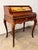 This exquisite French Vernis Martin style roll-top desk is a masterwork of late 20th-century artistry, featuring hand-...