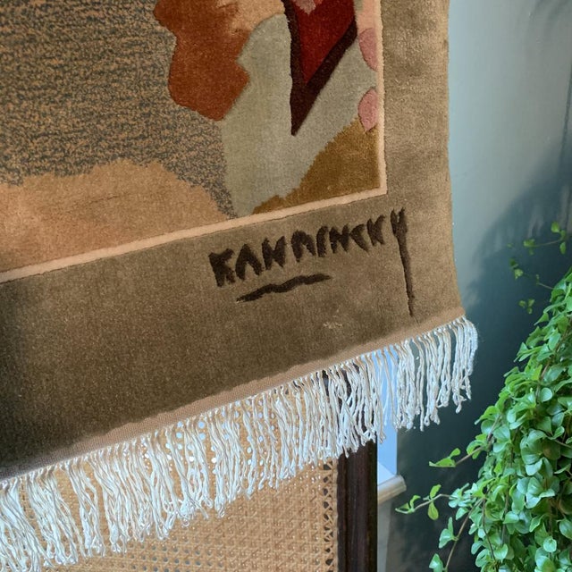 Silk Wall Rug after Painting by Kadinsky For Sale - Image 18 of 18