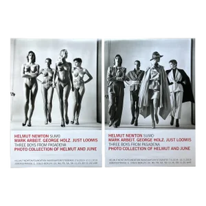 Helmut Newton Sie Kommen They Are Coming (Diptych) Original Berlin Exhibition Posters -Set of 2