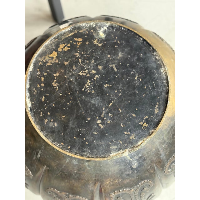 Early 20th Century Early 20th Century Asian Bronze Temple Vessel For Sale - Image 5 of 17