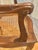 Brown 1920s Italian Hand-Carved Walnut Louis XV Double-Caned Armchair For Sale - Image 8 of 15