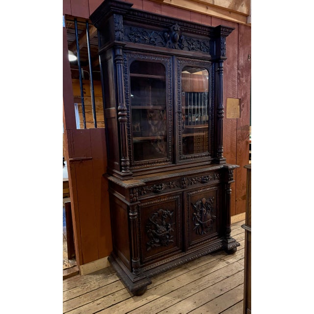 Black Forest Carved Bookcase For Sale - Image 17 of 18
