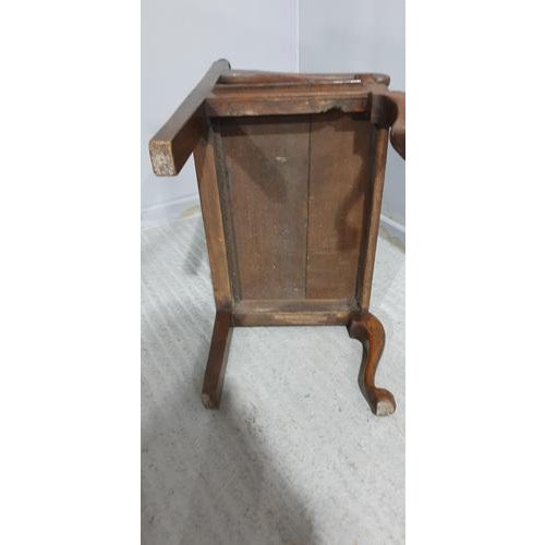 Wood Small Oak Bench For Sale - Image 7 of 9