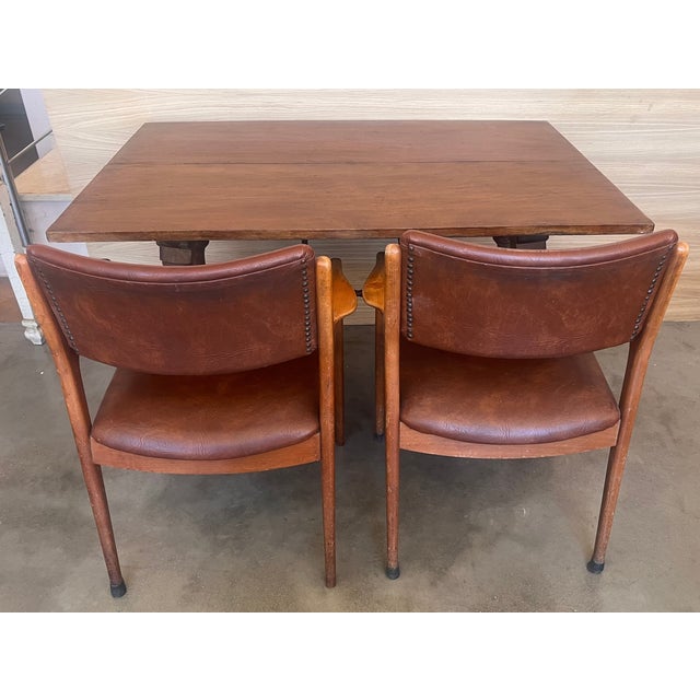 20th Century Spanish Console Fold Out Farm Table With Iron Stretcher For Sale - Image 11 of 11