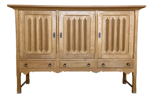 Scandinavian Modern Brutalist Oak Sideboard, 1960s