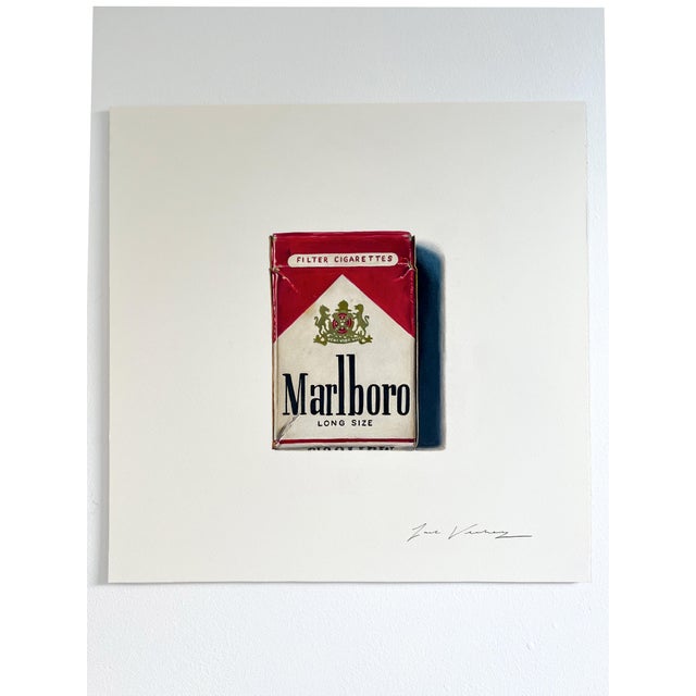 An icon of American image-making, here in its purest form. The cigarette packet is isolated as both object and myth, its...