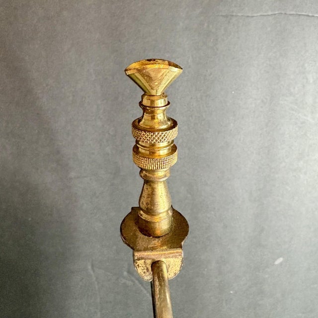 Mid-20th Century Signed Dresden German Cut Crystal & Brass Hollywood Regency Table Lamp For Sale In Miami - Image 6 of 12