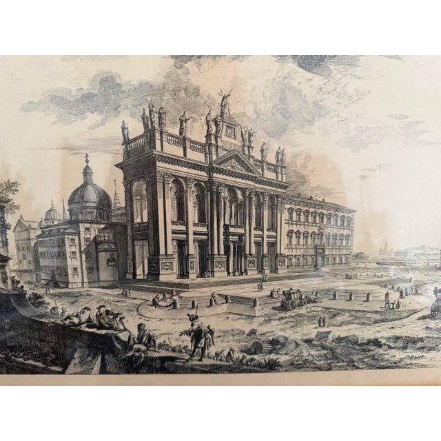 Piranesi Basílica Di S. Giovanni, Rome Print For Sale In Miami - Image 6 of 7