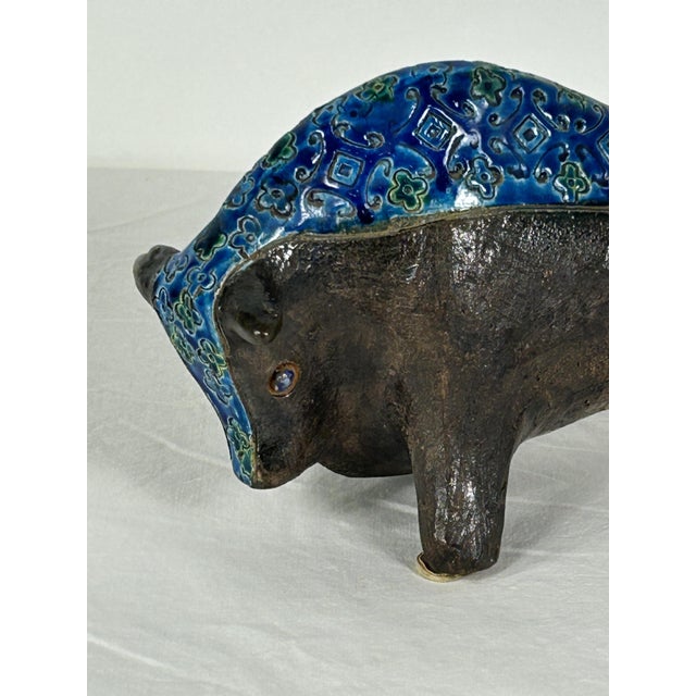 Vintage Ceramic Bull by Aldo Londi, 1970s For Sale - Image 3 of 14
