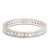 1950s Vintage .68ctw Diamond Eternity Band Ring, 18k White Gold, Ring Size 6.25 For Sale - Image 5 of 6