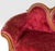 Wood Antique Victorian Carved Walnut Triple Back Cranberry Velvet Settee For Sale - Image 7 of 18