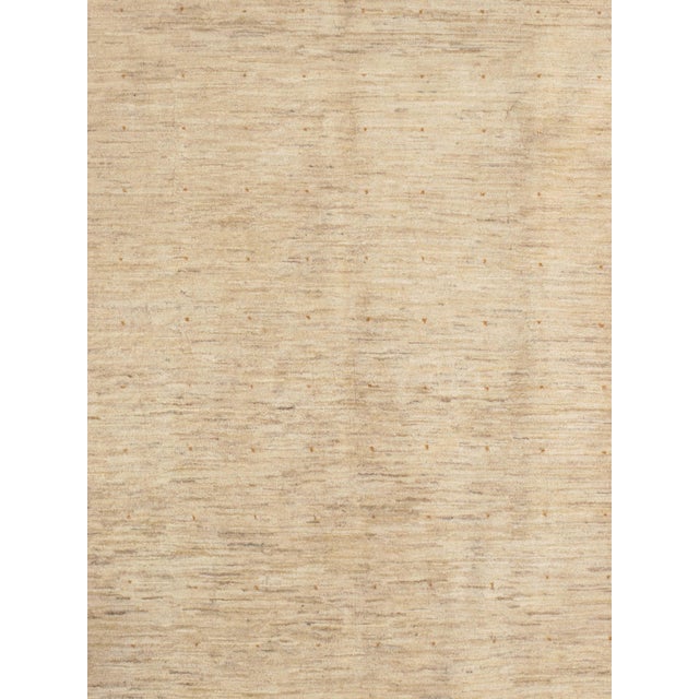 Contemporary Vintage Hand-Knotted Persian Gabbeh Rug 9'10" X 12'9" For Sale - Image 3 of 6
