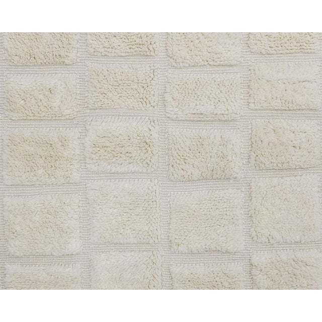 2020s Moroccan Mrirt Hand-Knotted Wool Rug | 9'1" X 6'8" | One of a Kind For Sale - Image 5 of 8