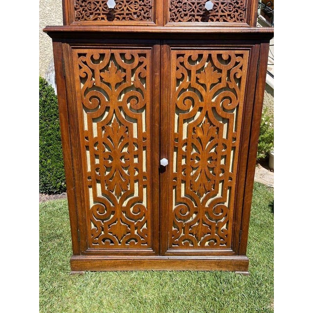 Cabinet in Carved Walnut For Sale - Image 9 of 13