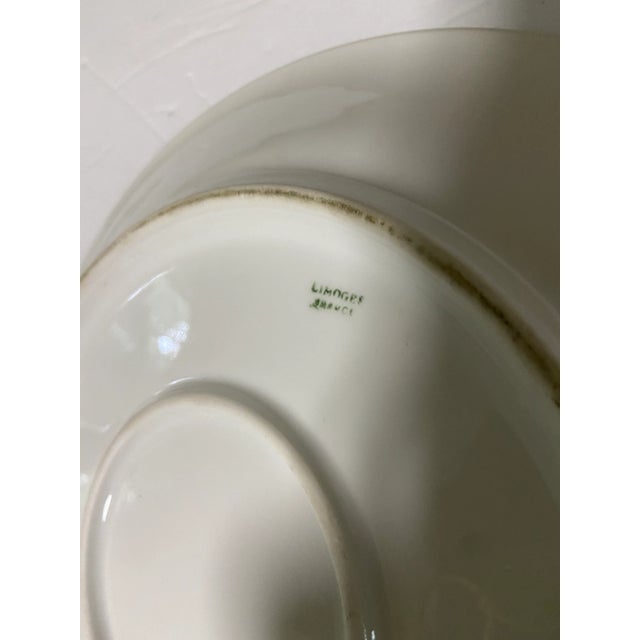 Limoge Artist signed hanging f charger plate Has 2 holes run wire thru Says Limoge France stamp on Back Artist name...