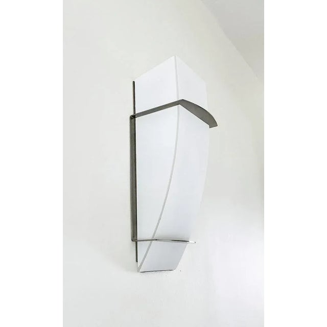 Satin Glass and Metal Wall Light by Léonardo Marelli for Estiluz For Sale - Image 9 of 9