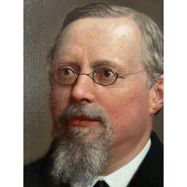 1900 - 1909 Ludwig Wilhelm Heupel-Siegen, Portrait, 1908, Oil on Canvas For Sale - Image 5 of 10