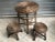 Table and 2 Wicker Stools 1960s, Set of 3 For Sale - Image 14 of 14