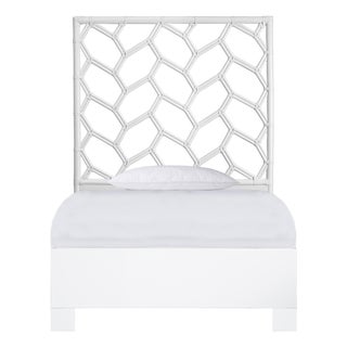 Silas Platform Bed Twin - White For Sale