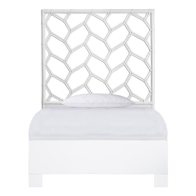 Silas Platform Bed Twin - White For Sale