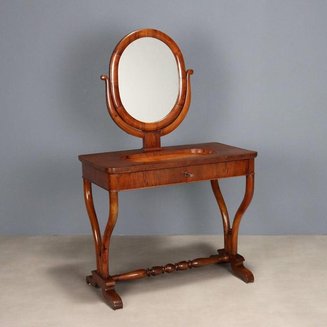 Louis-Philippe Walnut-Veneered Dressing Table For Sale - Image 12 of 12