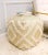 Modern Pasargad Home Grandcanyon Gold Cotton Pouf For Sale - Image 3 of 11
