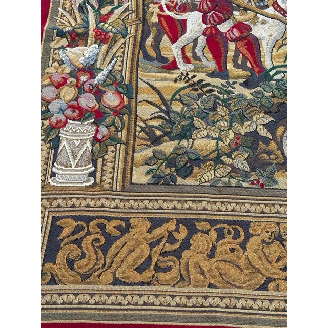 Aubusson Style Jacquard Tapestry, 1980s For Sale - Image 14 of 18