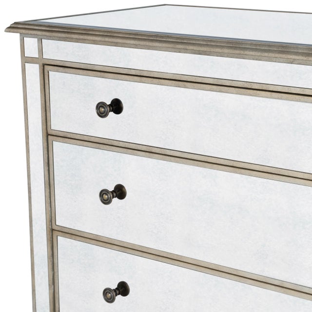 Laflin Mirrored Console Chest, Silver For Sale - Image 10 of 11